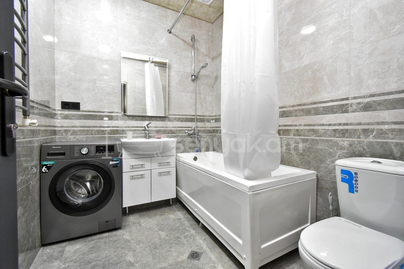 2 Սենյականոց Բնակարան Նորակառույցում, 60քմ, 3/15 հարկ, Կապիտալ Վերանորոգված
