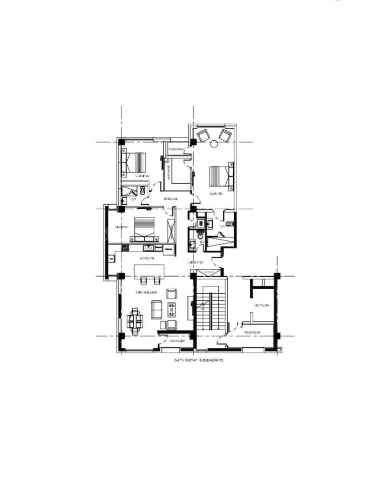 4 Սենյականոց Բնակարան Նորակառույցում, 157քմ, 5/7 հարկ, Կապիտալ Վերանորոգված