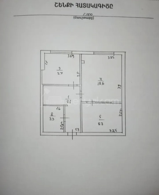 2 Սենյականոց Բնակարան, 42քմ, 7/11 հարկ, Նորմալ Վիճակում