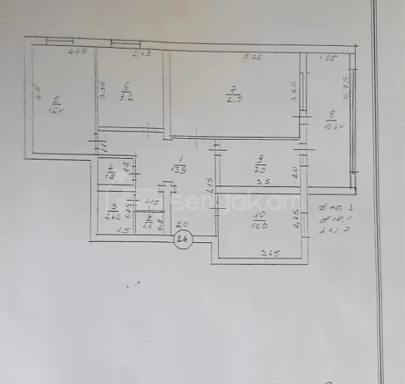 4 Սենյականոց Բնակարան, 90քմ, 7/9 հարկ, Կապիտալ Վերանորոգված