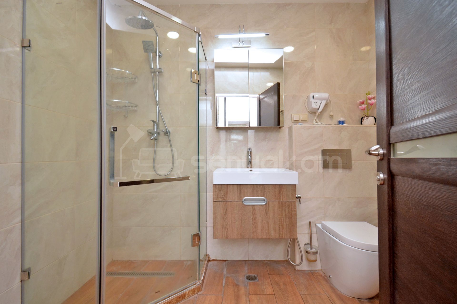 2 Սենյականոց Բնակարան Նորակառույցում, 60քմ, 8/15 հարկ, Կապիտալ Վերանորոգված