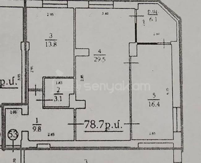 2 Սենյականոց Բնակարան, 80քմ, 8/15 հարկ, Զրոյական Վիճակում