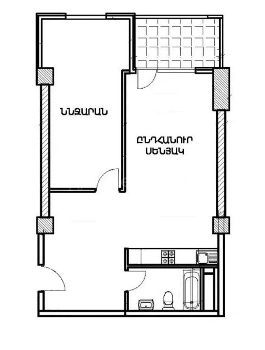 2 Սենյականոց Բնակարան, 66քմ, 13/16 հարկ, Զրոյական Վիճակում