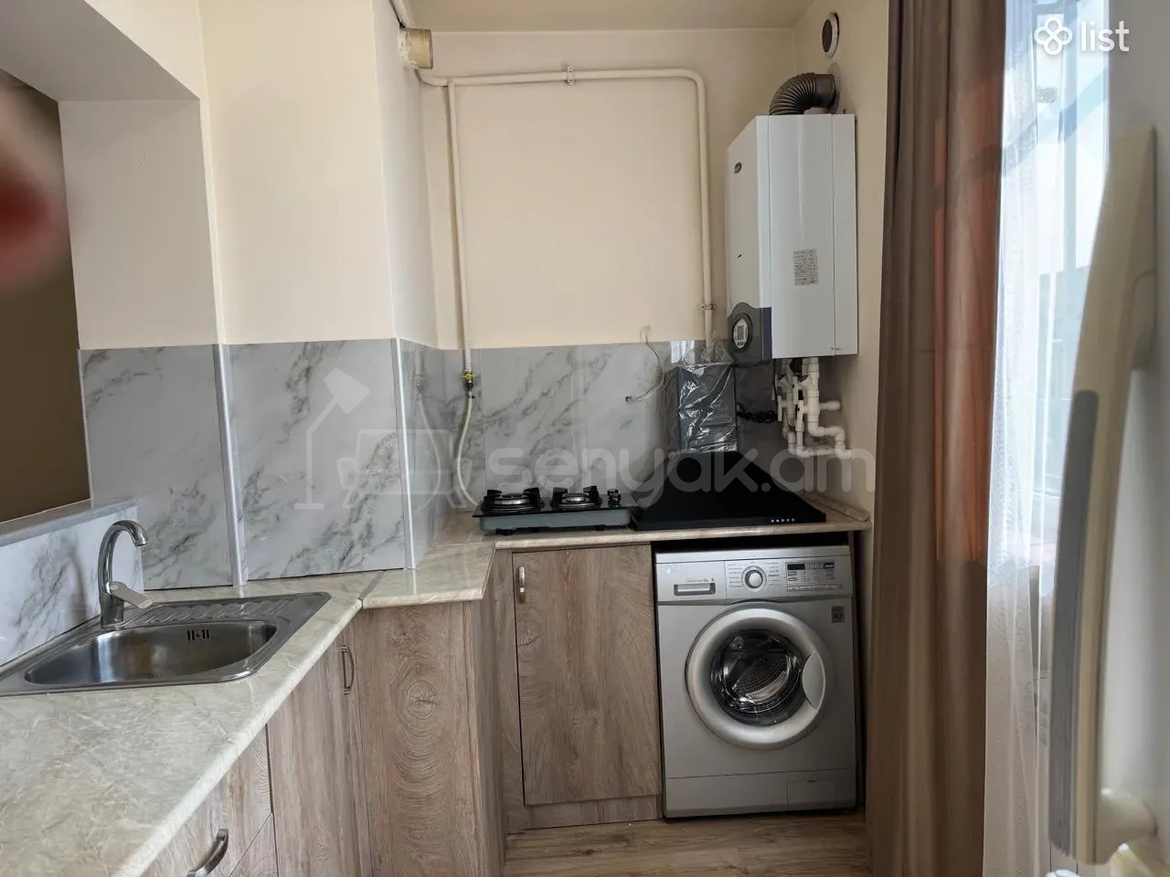 2 Սենյականոց Բնակարան Նորակառույցում, 45քմ, 1/12 հարկ, Կապիտալ Վերանորոգված, Կահավորված
