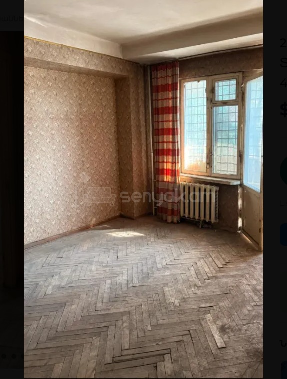2 Սենյականոց Բնակարան, 42քմ, 2/9 հարկ, Պետական Վիճակում