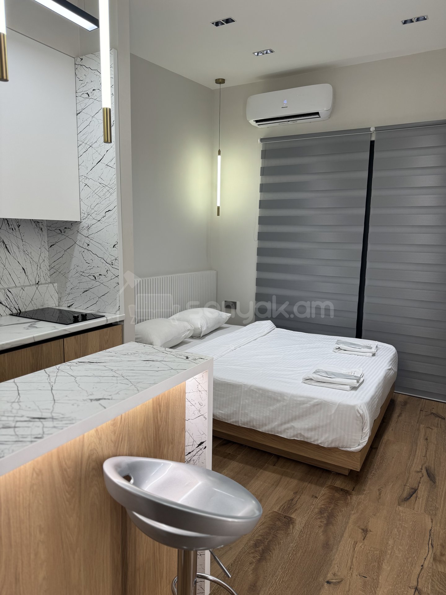 1 Սենյականոց Բնակարան Նորակառույցում, 30քմ, 6/6 հարկ, Դիզայներական Վերանորոգված