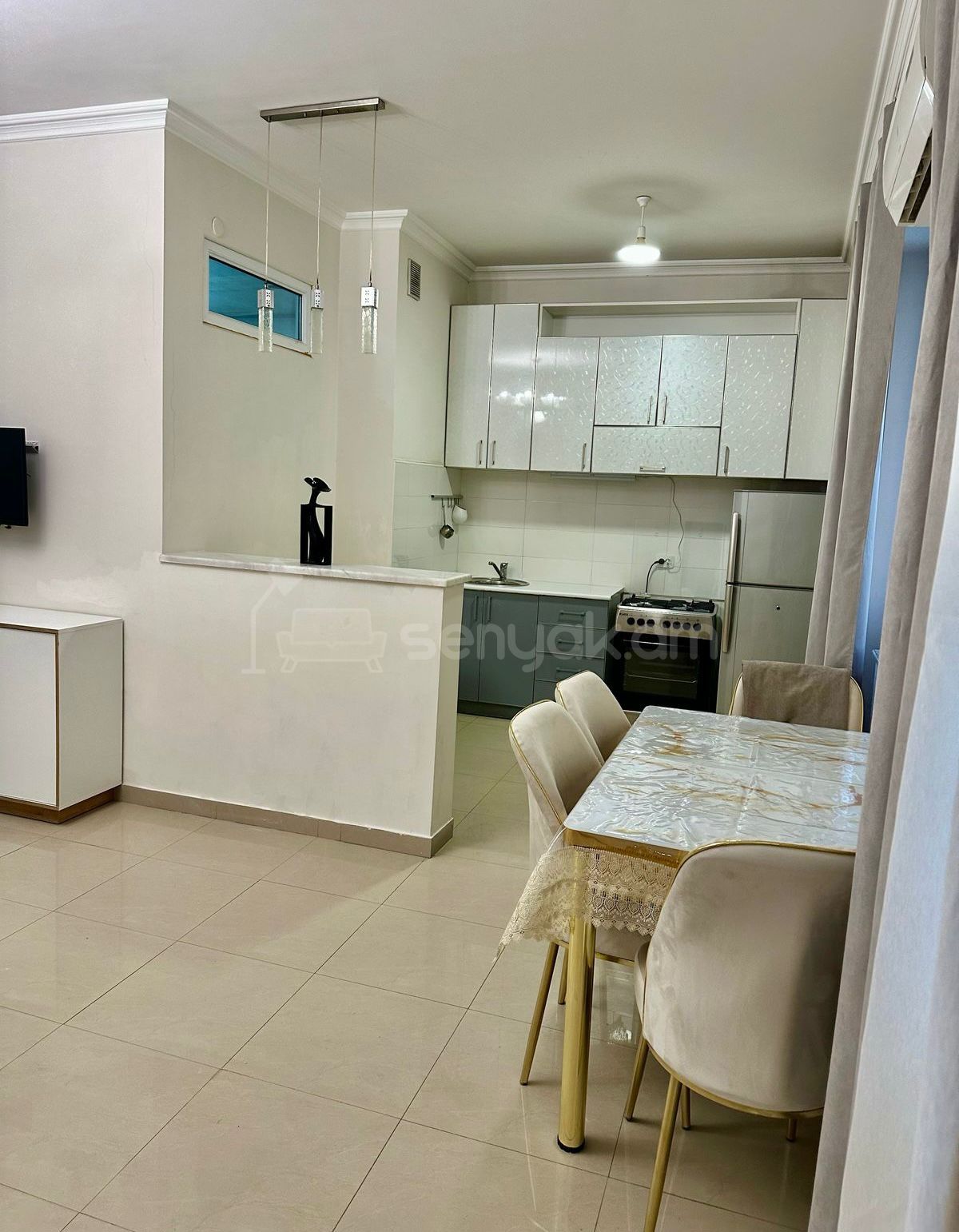 3 Սենյականոց Բնակարան Նորակառույցում, 90քմ, 3/9 հարկ, Կապիտալ Վերանորոգված, Կահավորված