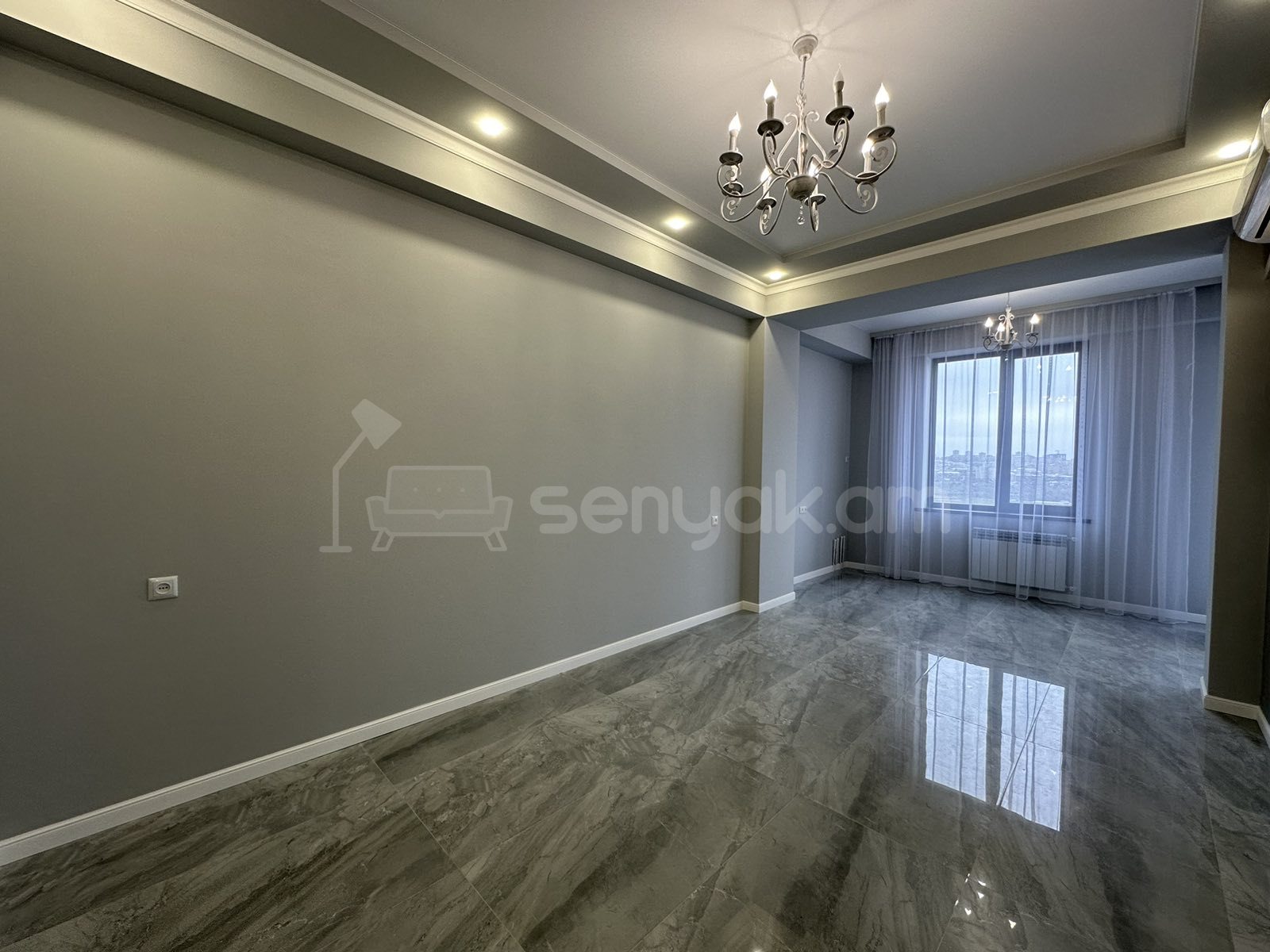 2 Սենյականոց Բնակարան Նորակառույցում, 65քմ, 14/16 հարկ, Դիզայներական Վերանորոգված