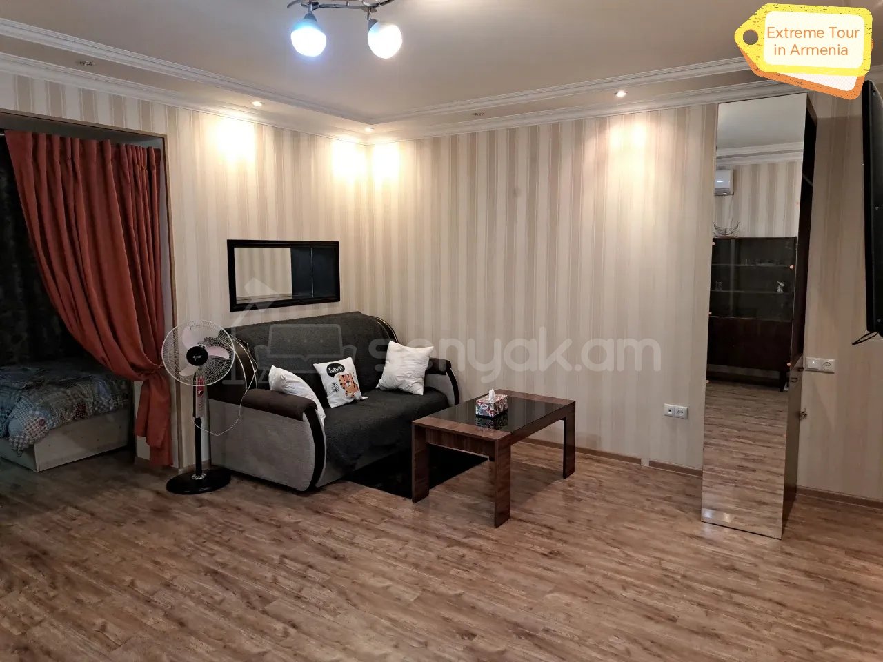 2 Սենյականոց Բնակարան Քարե Շենքում, 41քմ, 1/5 հարկ, Դիզայներական Վերանորոգված, Կահավորված, Արևկող