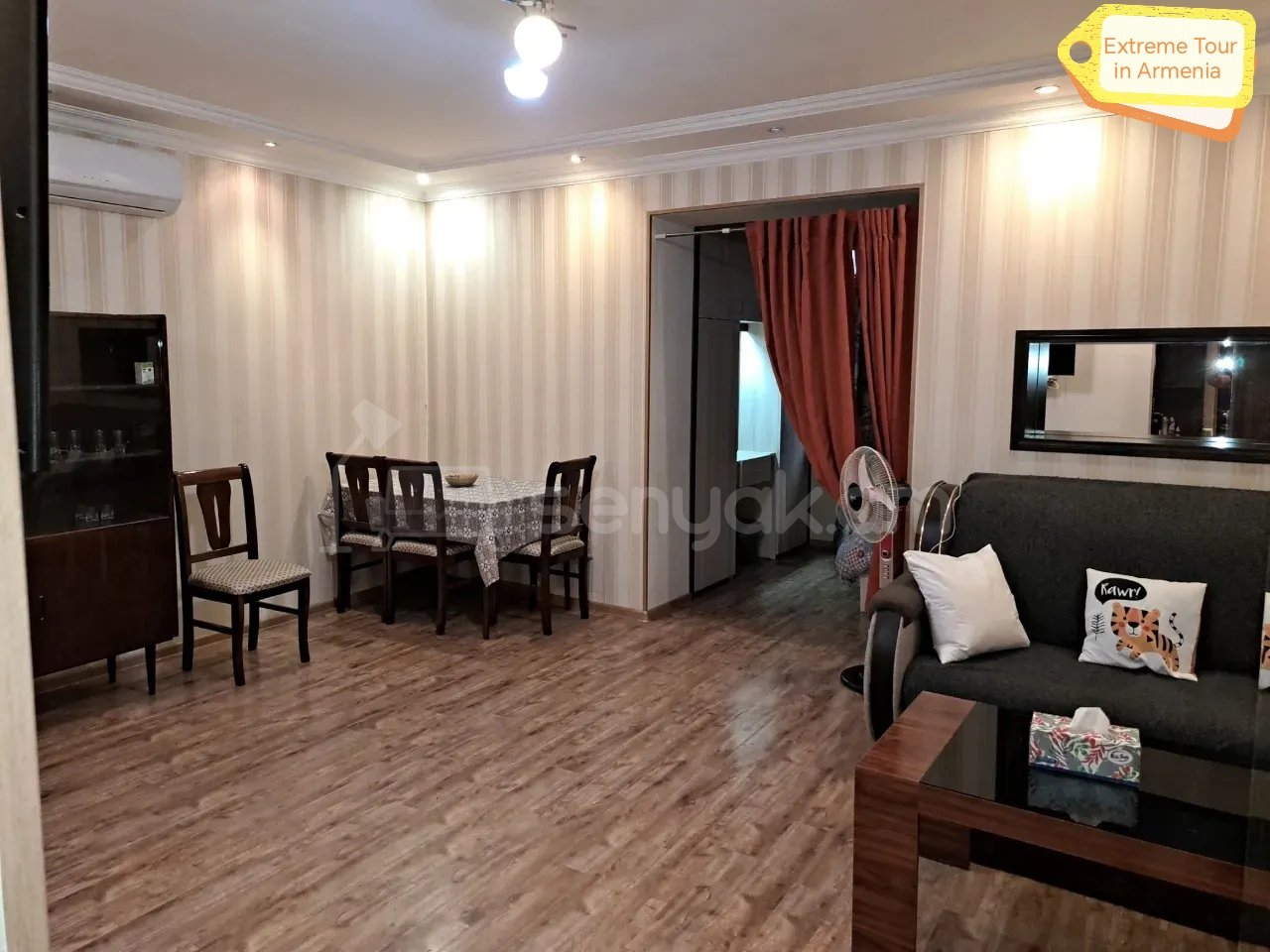 2 Սենյականոց Բնակարան Քարե Շենքում, 41քմ, 1/5 հարկ, Դիզայներական Վերանորոգված, Կահավորված, Արևկող