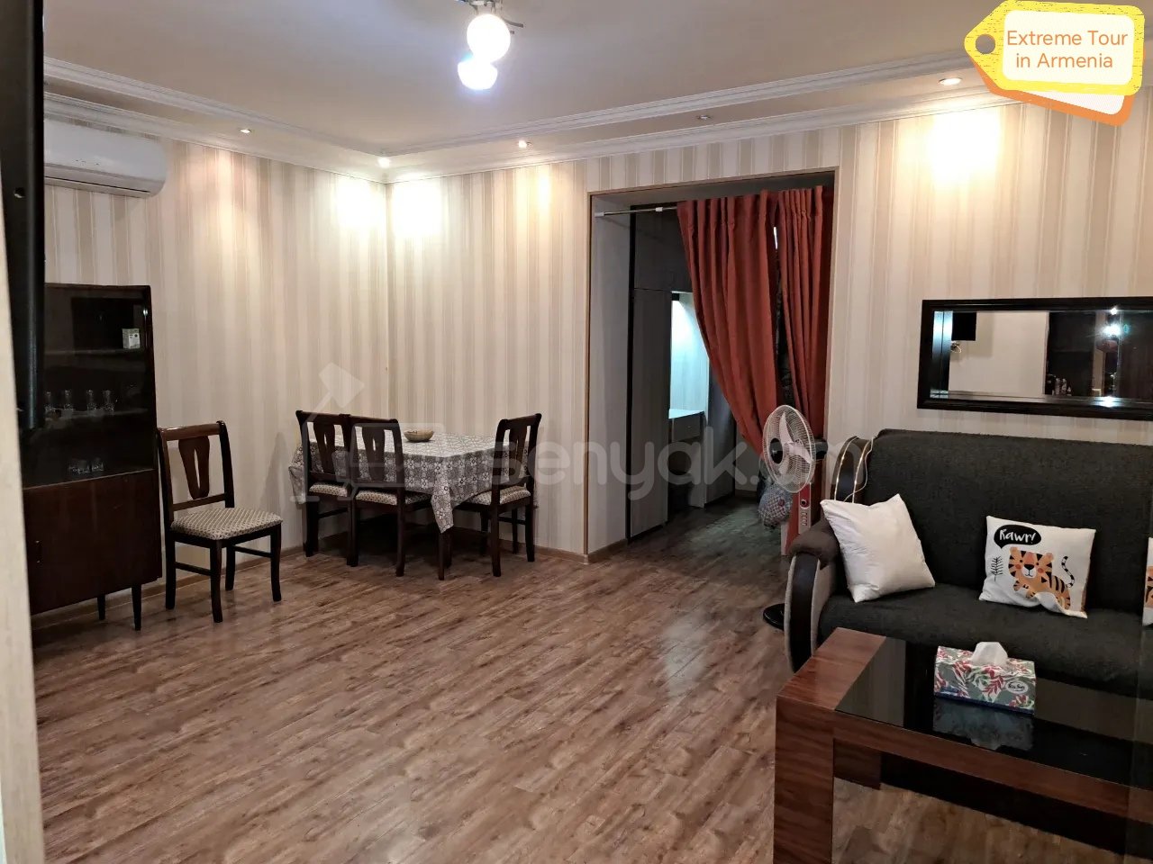 2 Սենյականոց Բնակարան Քարե Շենքում, 41քմ, 1/5 հարկ, Դիզայներական Վերանորոգված, Կահավորված, Արևկող