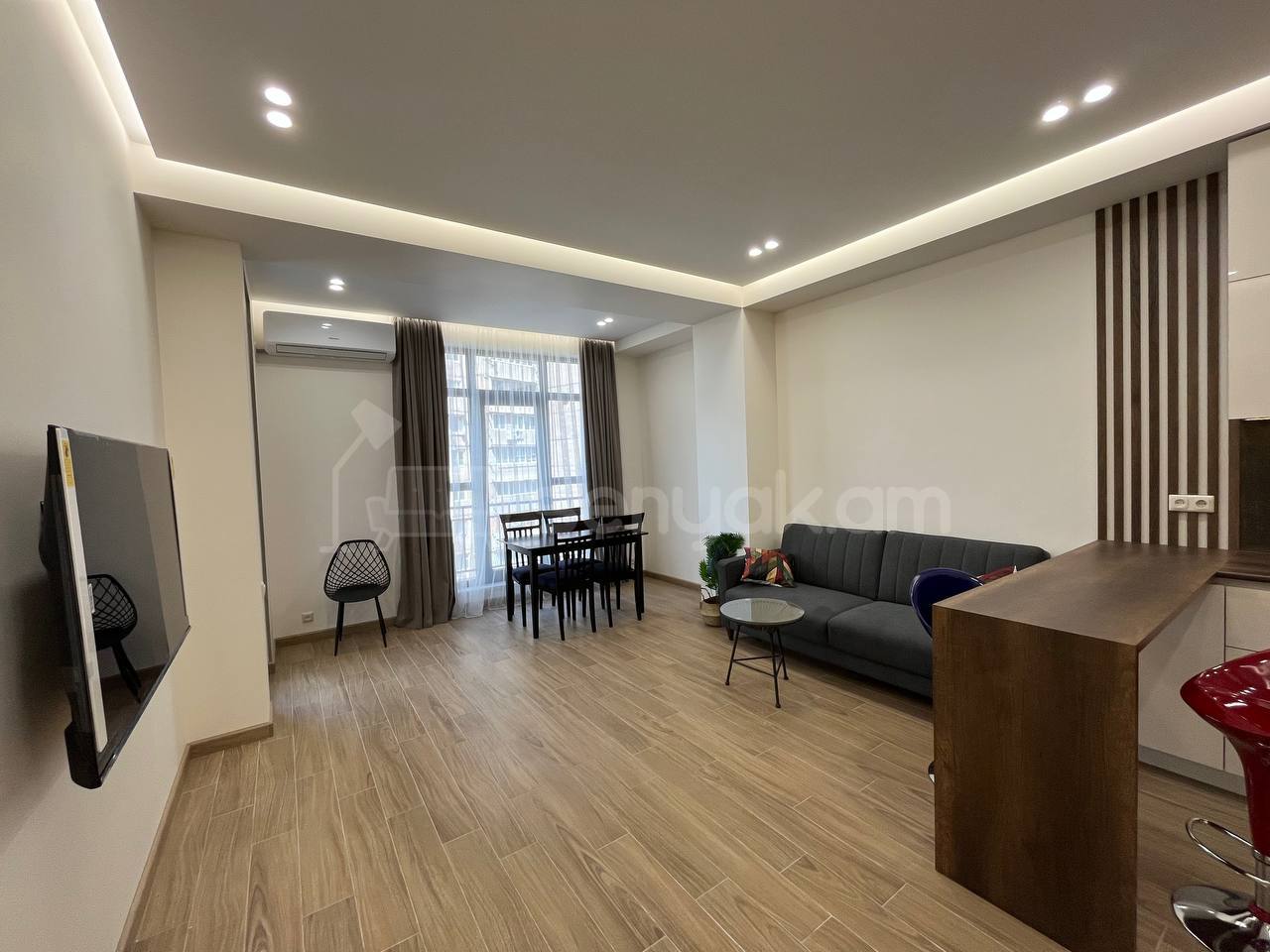 2 Սենյականոց Բնակարան Նորակառույցում, 55քմ, 7/16 հարկ, Կապիտալ Վերանորոգված, Կահավորված