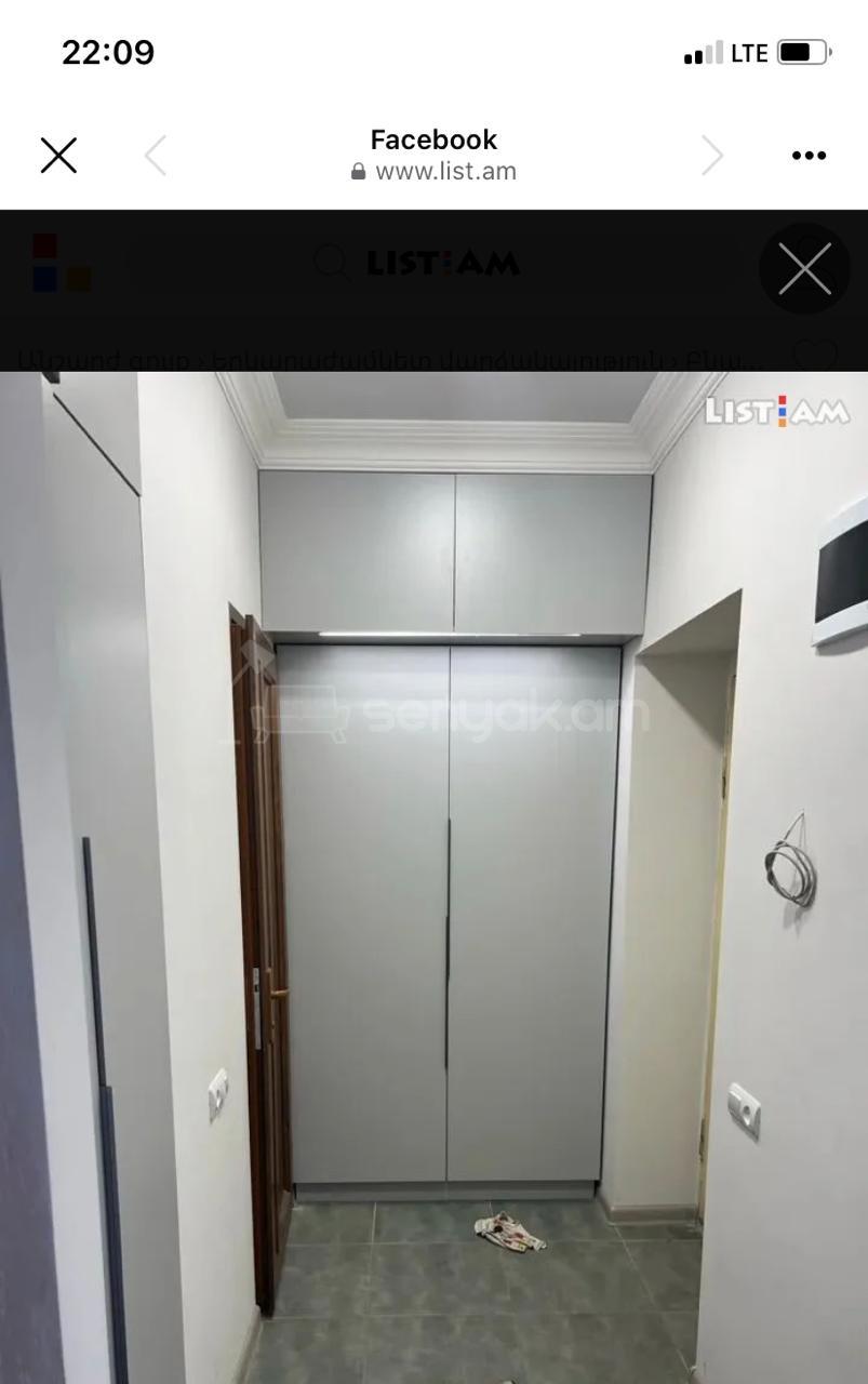 1 Սենյականոց Բնակարան Քարե Շենքում, 50քմ, 2/5 հարկ, Դիզայներական Վերանորոգված, Կահավորված, Արևկող