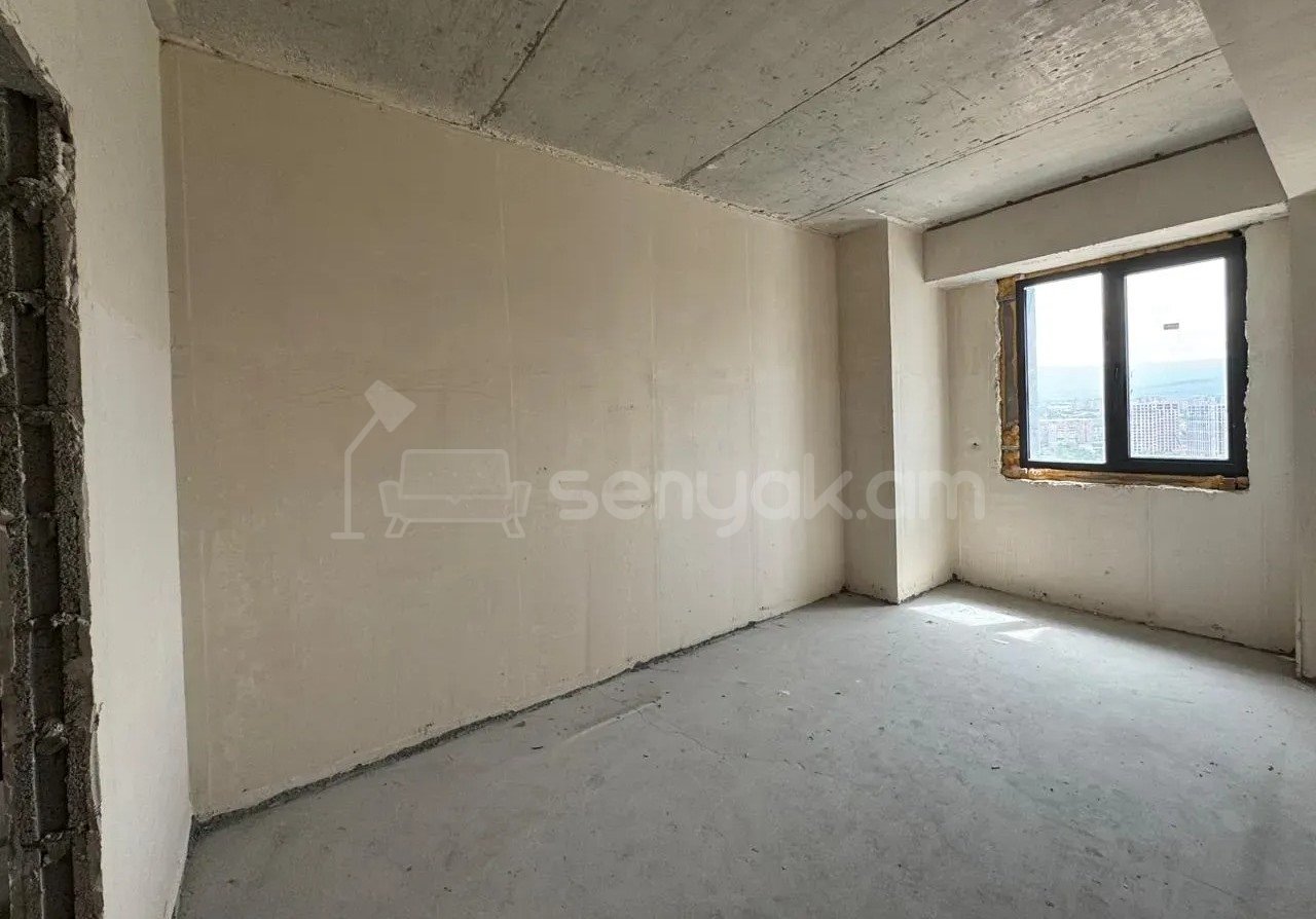 2 Սենյականոց Բնակարան Նորակառույցում, 57քմ, 17/18 հարկ, Զրոյական Վիճակում
