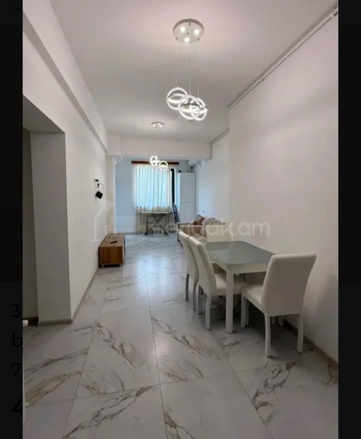 2 Սենյականոց Բնակարան Նորակառույցում, 80քմ, 3/6 հարկ, Դիզայներական Վերանորոգված, Կահավորված