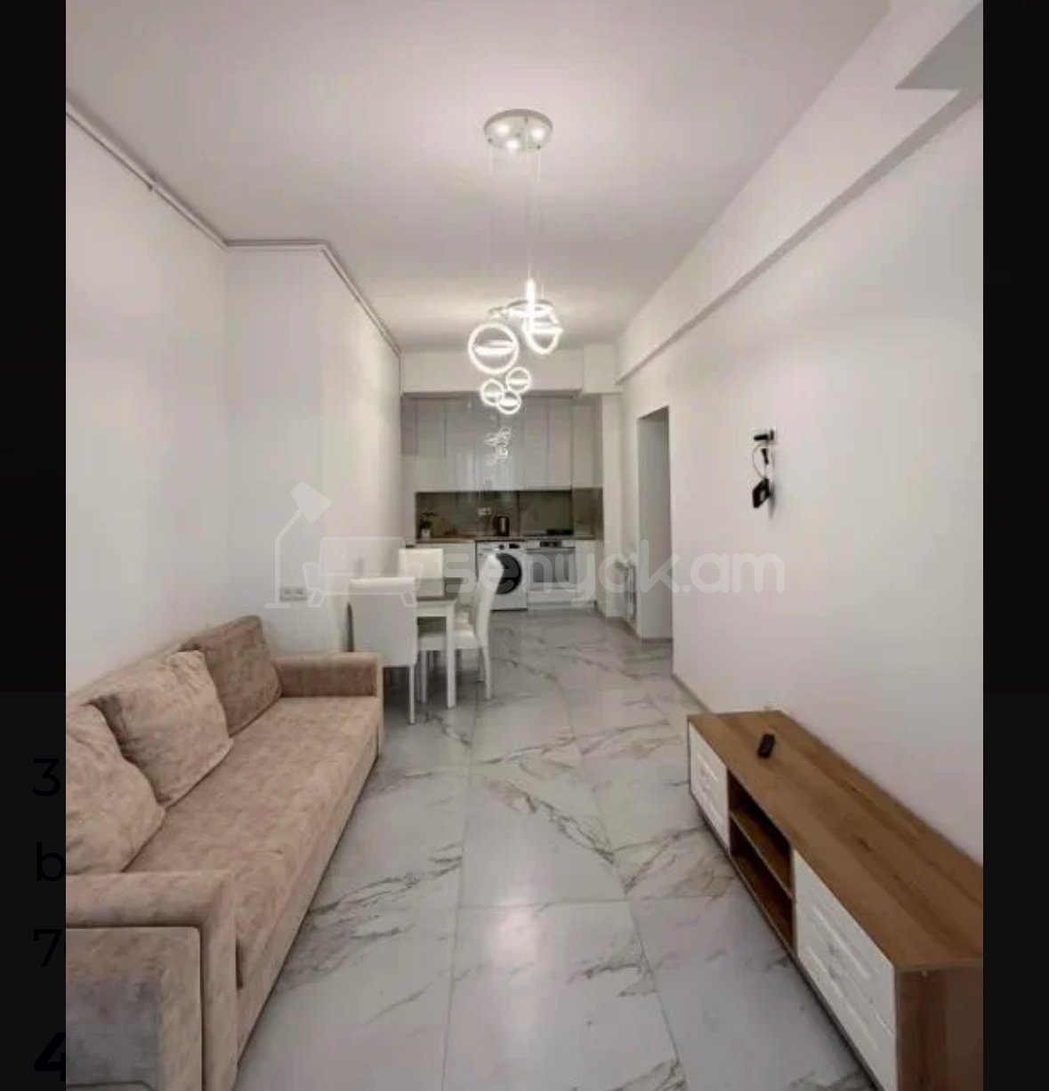 2 Սենյականոց Բնակարան Նորակառույցում, 80քմ, 3/6 հարկ, Դիզայներական Վերանորոգված, Կահավորված
