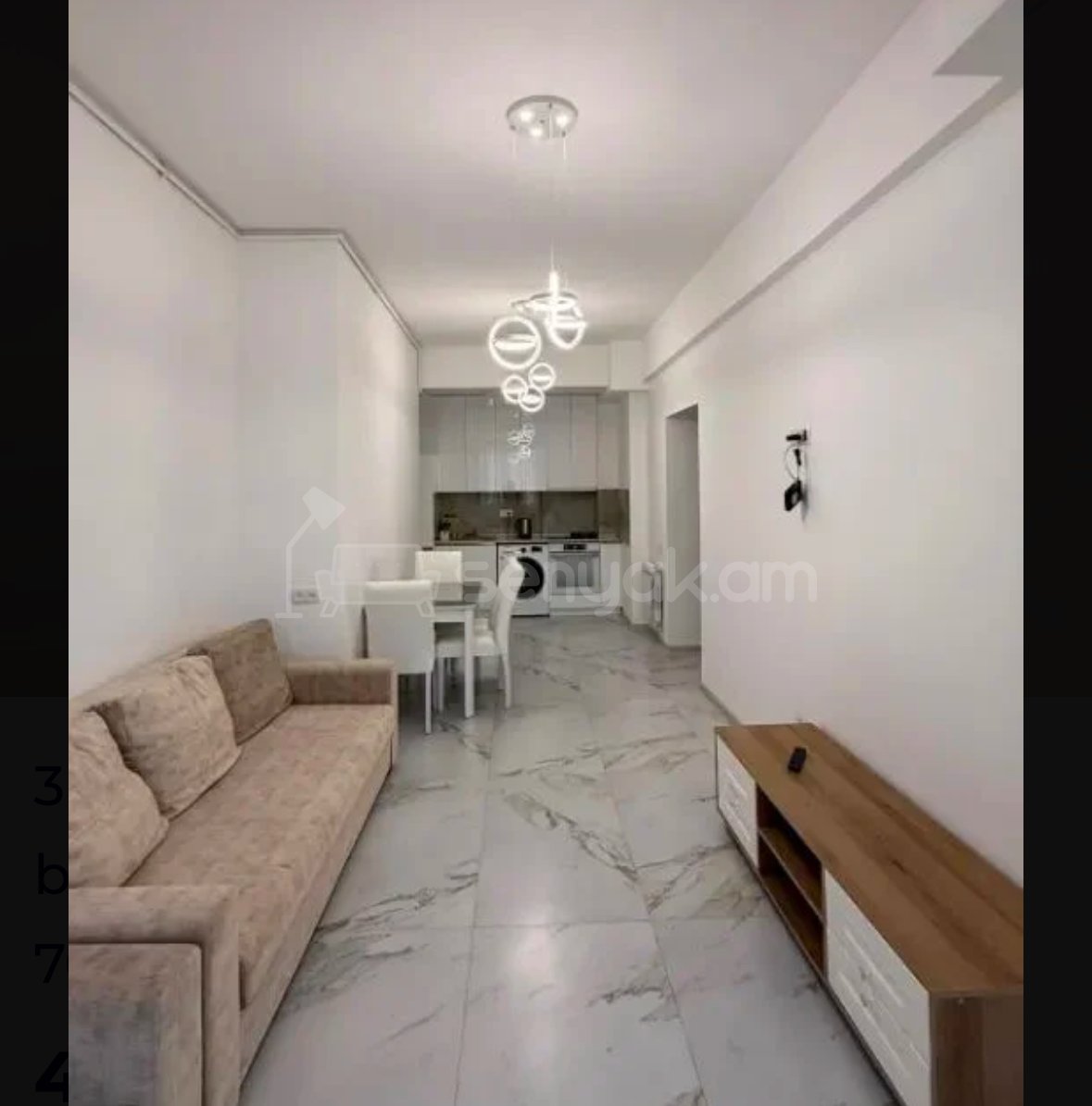 2 Սենյականոց Բնակարան Նորակառույցում, 80քմ, 3/6 հարկ, Դիզայներական Վերանորոգված, Կահավորված