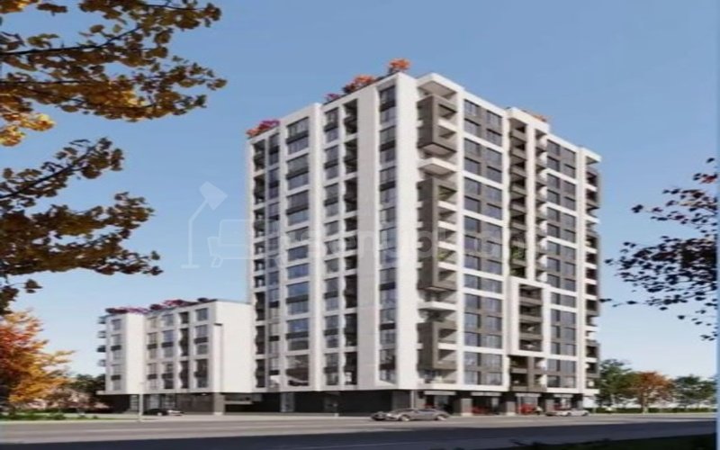 1 Սենյականոց Բնակարան Նորակառույցում, 37քմ, 3/6 հարկ, Զրոյական Վիճակում