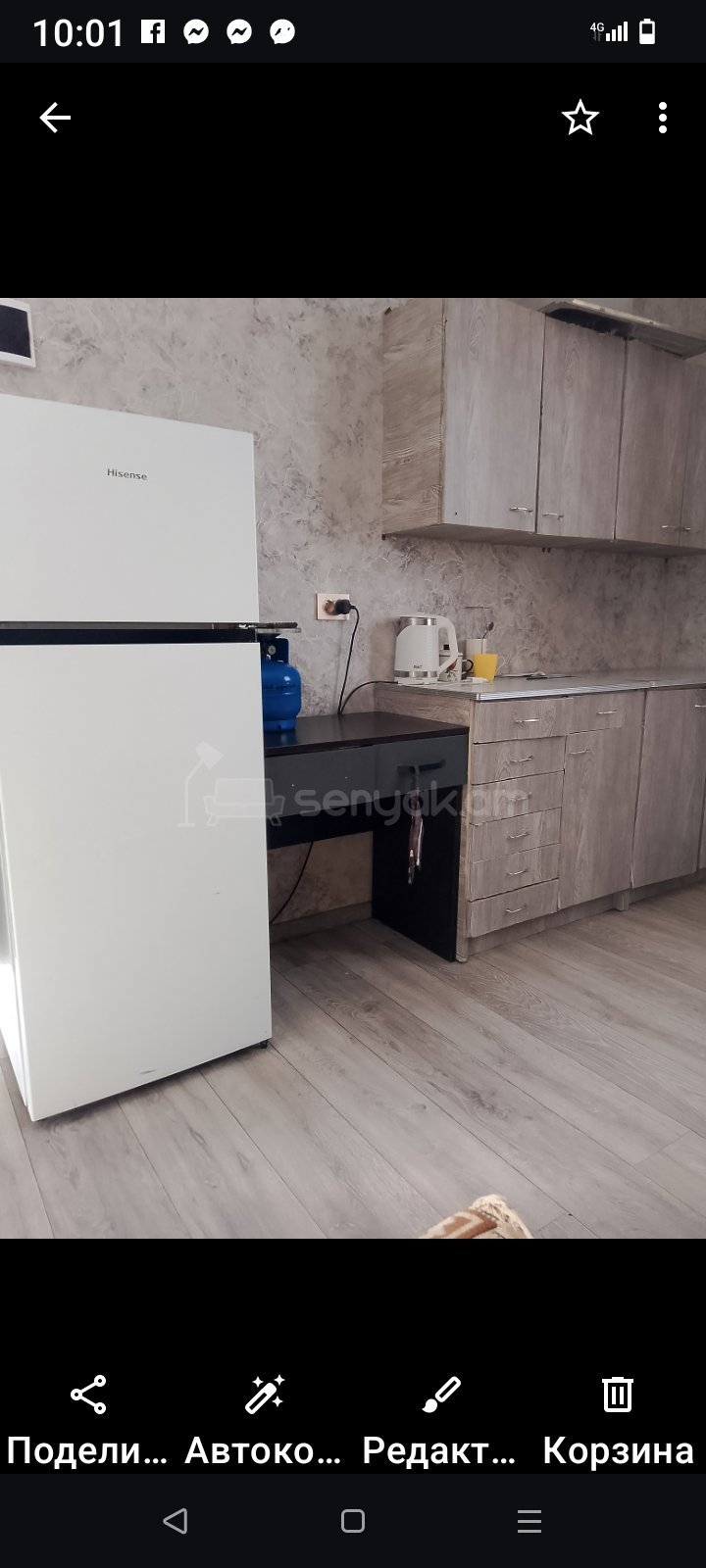 2 Սենյականոց Բնակարան Քարե Շենքում, 35քմ, 1/1 հարկ, Նորմալ Վիճակում, Կահավորված