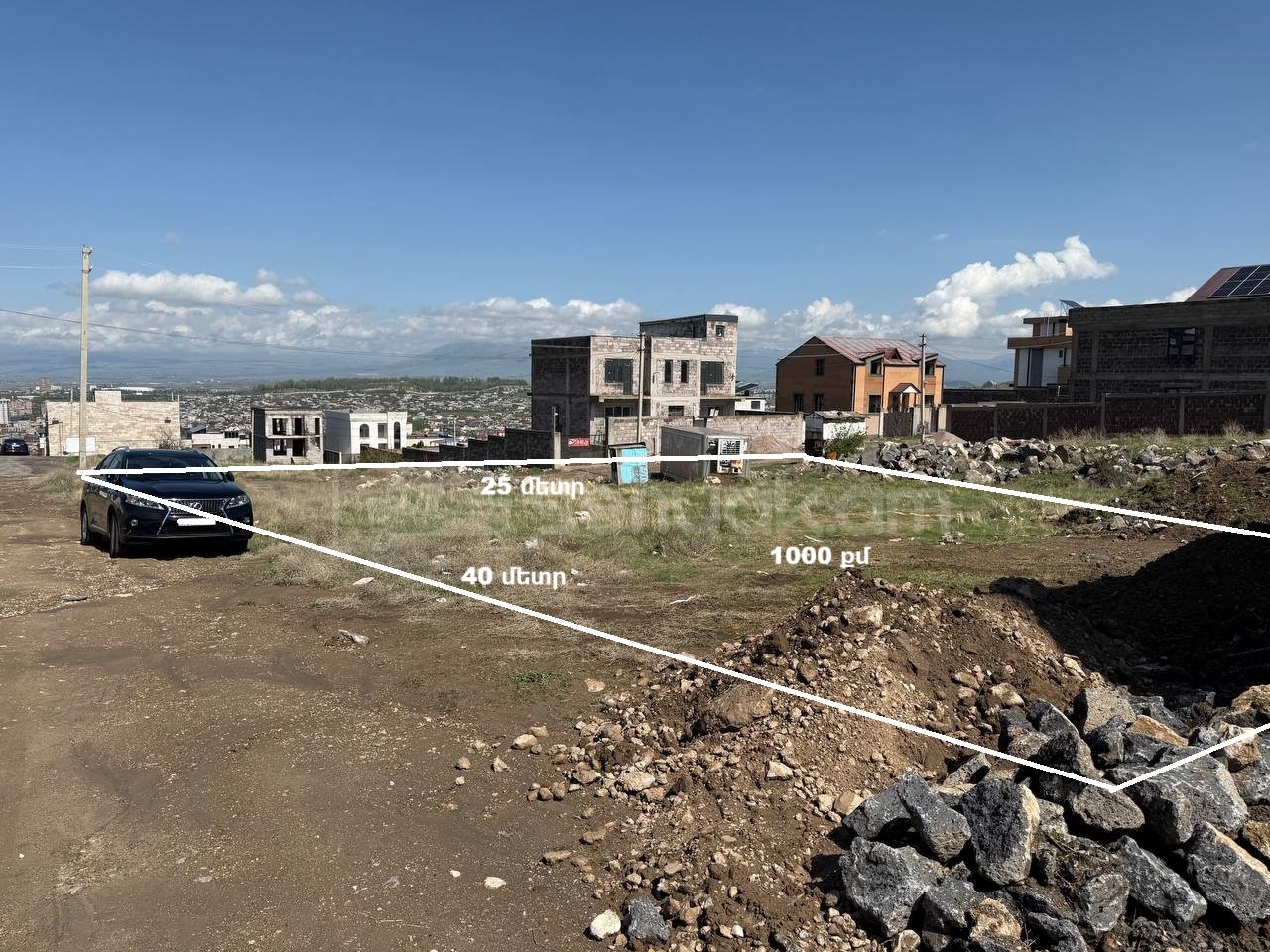 Բնակելի Նշանակության Հողատարածք, 1000քմ, Խմելու Ջրով, Էլեկտրականությամբ