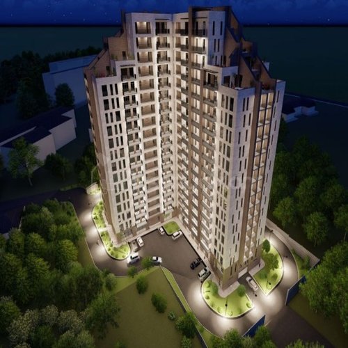1 Սենյականոց Բնակարան Նորակառույցում, 50քմ, 18/18 հարկ, Զրոյական Վիճակում
