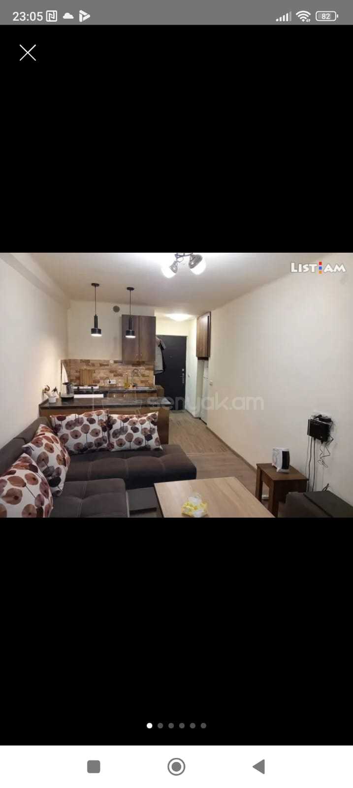 1 Սենյականոց Բնակարան, 23քմ, 2/6 հարկ, Կապիտալ Վերանորոգված, Կահավորված, Արևկող