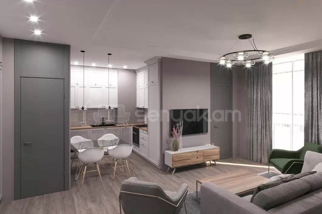 2 Սենյականոց Բնակարան Նորակառույցում, 52քմ, 7/16 հարկ, Դիզայներական Վերանորոգված