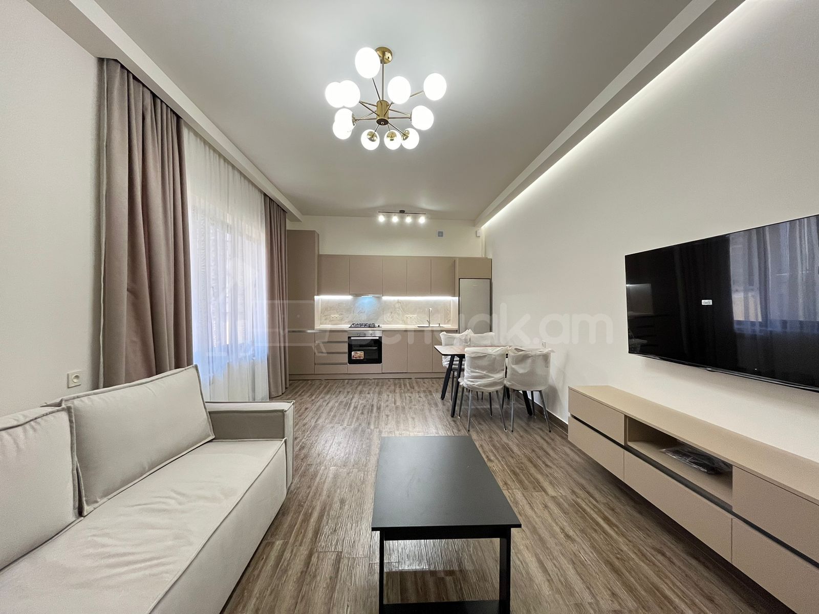 2 Սենյականոց Բնակարան Նորակառույցում, 60քմ, 1/4 հարկ, Կապիտալ Վերանորոգված, Կահավորված, Արևկող
