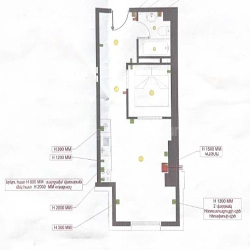 1 Սենյականոց Բնակարան Նորակառույցում, 39քմ, 6/18 հարկ, Կապիտալ Վերանորոգված, Արևկող