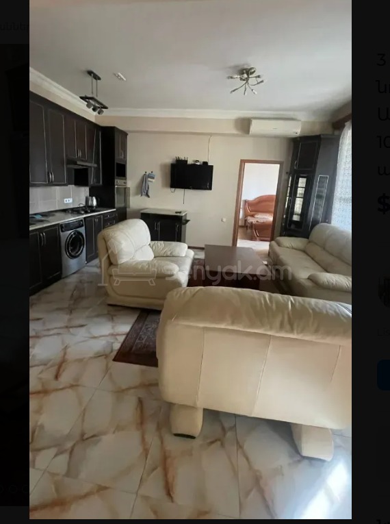 3 Սենյականոց Բնակարան Նորակառույցում, 67քմ, 10/16 հարկ, Կապիտալ Վերանորոգված