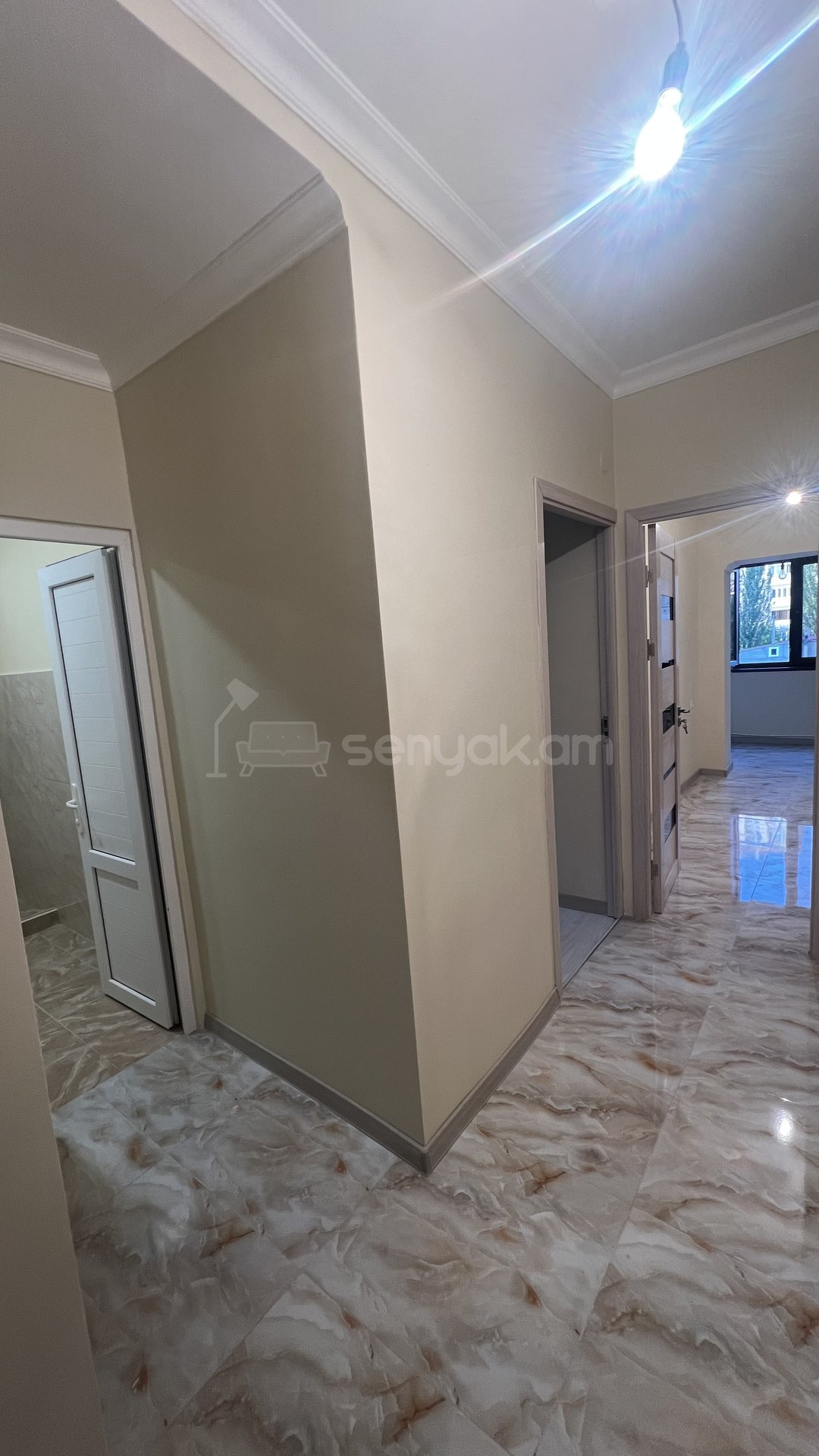 1 Սենյականոց Բնակարան, 47քմ, 3/9 հարկ, Կապիտալ Վերանորոգված