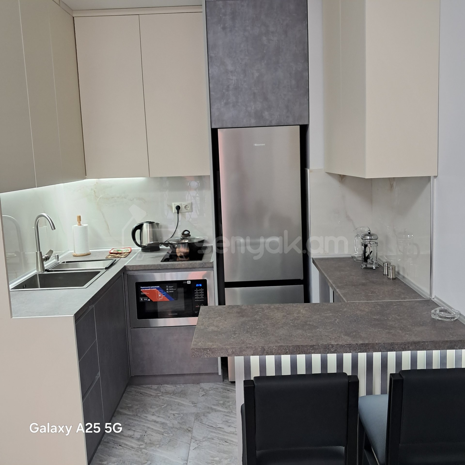 2 Սենյականոց Բնակարան Նորակառույցում, 60քմ, 3/8 հարկ, Դիզայներական Վերանորոգված