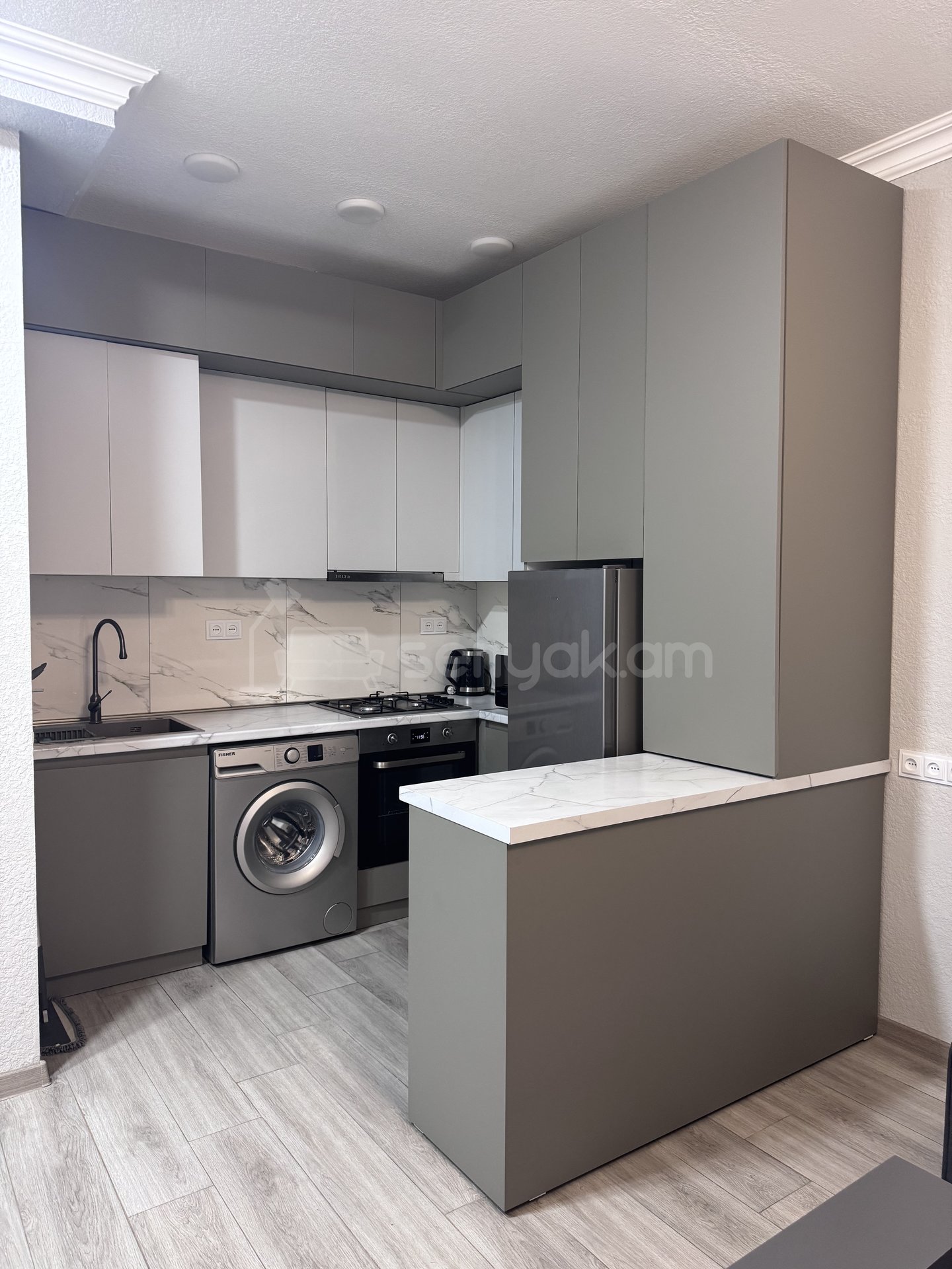 2 Սենյականոց Բնակարան Նորակառույցում, 40քմ, 6/7 հարկ, Դիզայներական Վերանորոգված