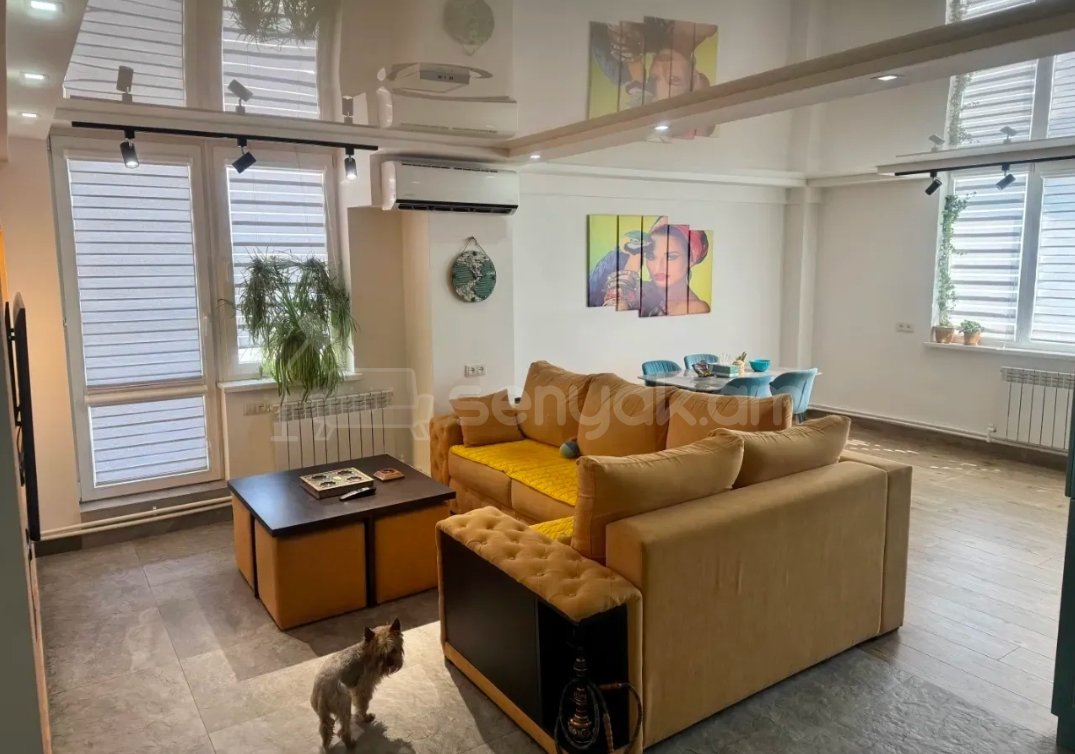 3 Սենյականոց Բնակարան Նորակառույցում, 115քմ, 20/20 հարկ, Դիզայներական Վերանորոգված