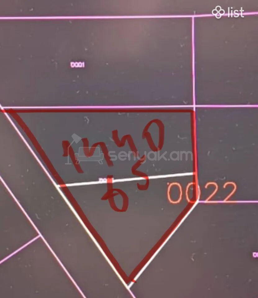 Հողատարածք, 1440քմ, Ոռոգման Ջրով, Էլեկտրականությամբ, Պարսպապատ