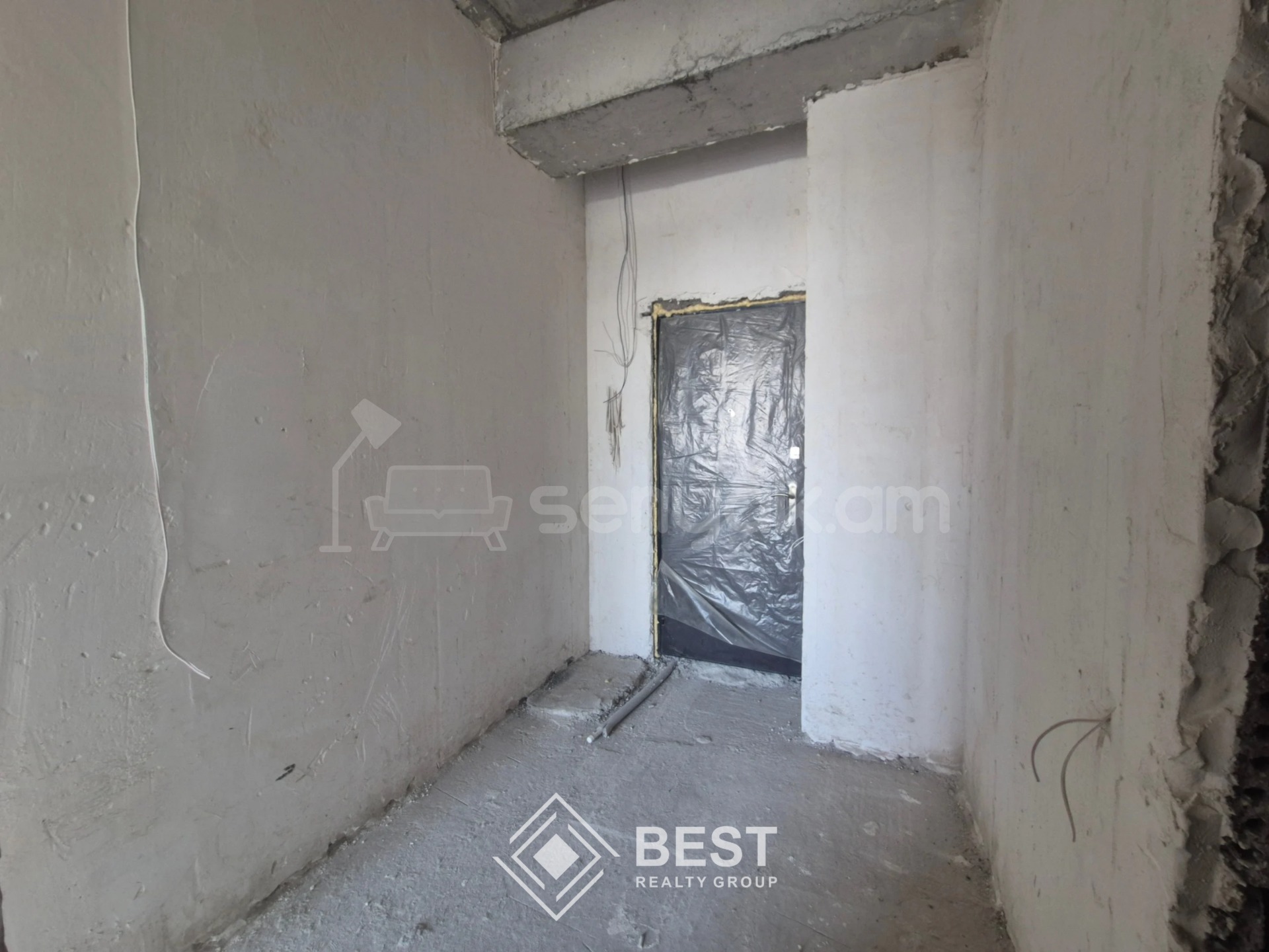 3 Սենյականոց Բնակարան Նորակառույցում, 55քմ, 6/9 հարկ, Զրոյական Վիճակում