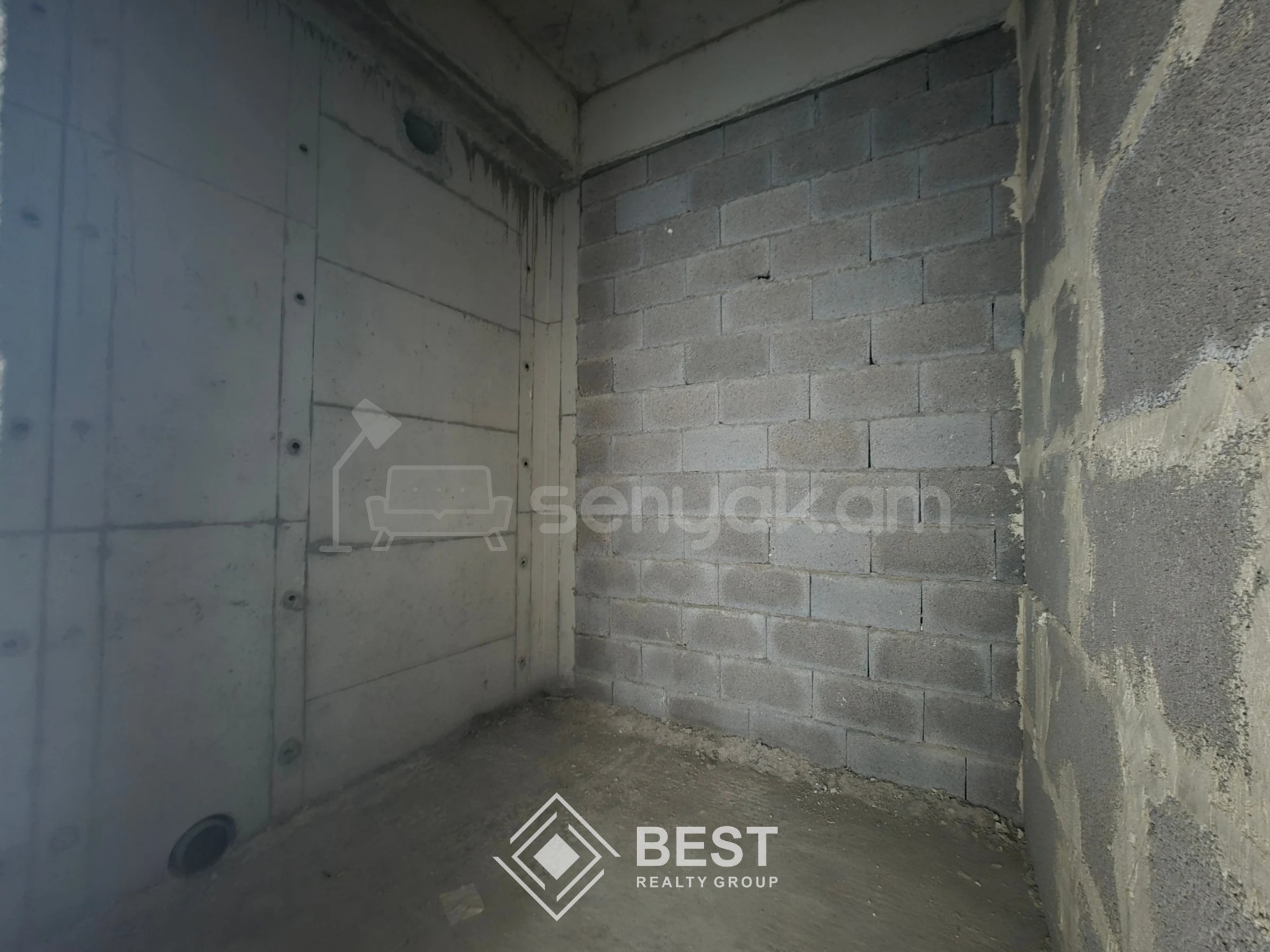 3 Սենյականոց Բնակարան Նորակառույցում, 55քմ, 6/9 հարկ, Զրոյական Վիճակում