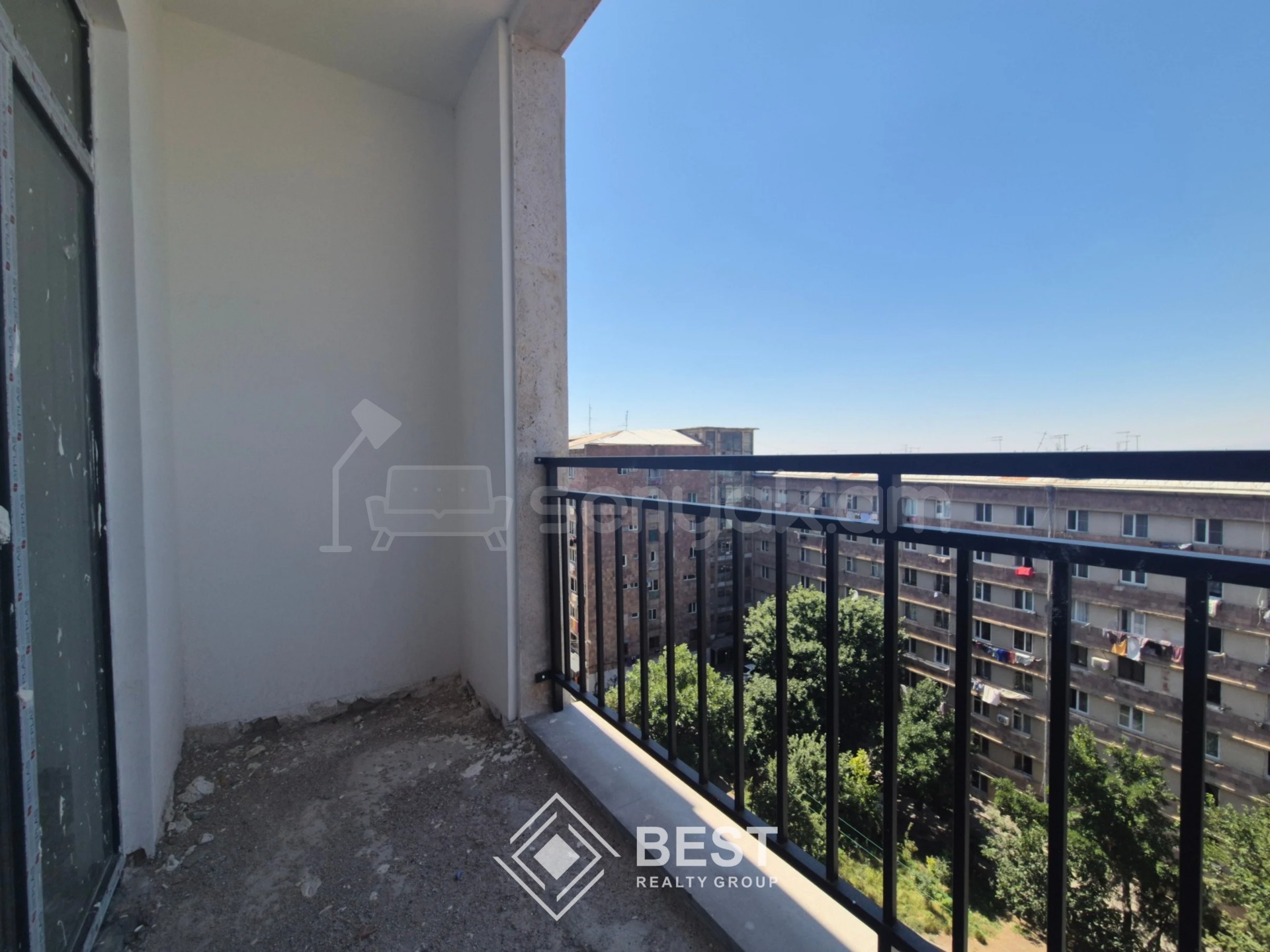 3 Սենյականոց Բնակարան Նորակառույցում, 55քմ, 6/9 հարկ, Զրոյական Վիճակում