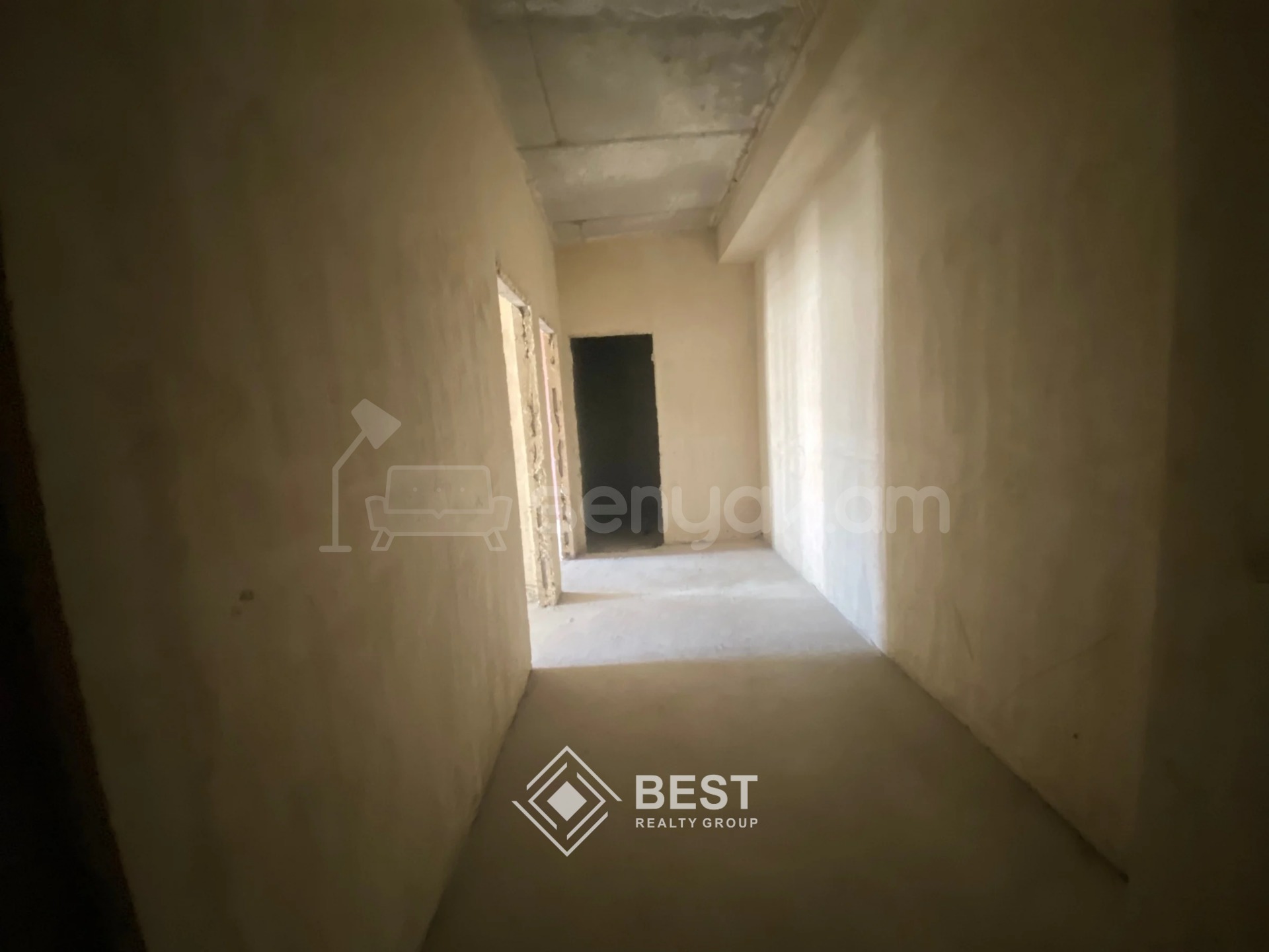 2 Սենյականոց Բնակարան Նորակառույցում, 52քմ, 12/16 հարկ, Զրոյական Վիճակում