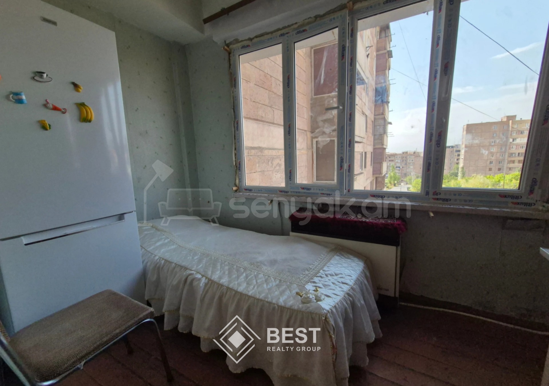 2 Սենյականոց Բնակարան, 46քմ, 6/9 հարկ, Կոսմետիկ Վերանորոգված