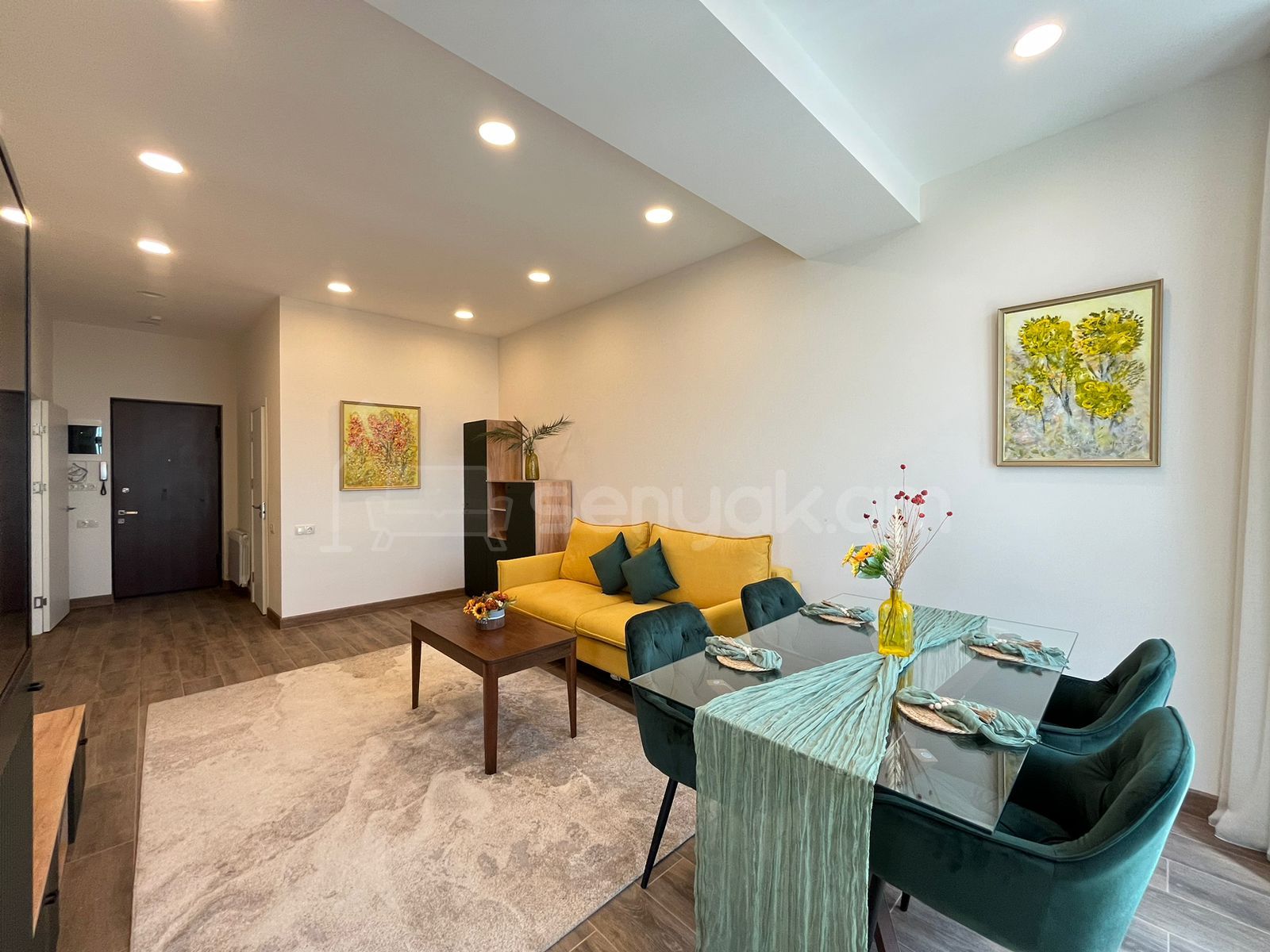 2 Սենյականոց Բնակարան Նորակառույցում, 57քմ, 16/18 հարկ, Կապիտալ Վերանորոգված, Կահավորված, Արևկող