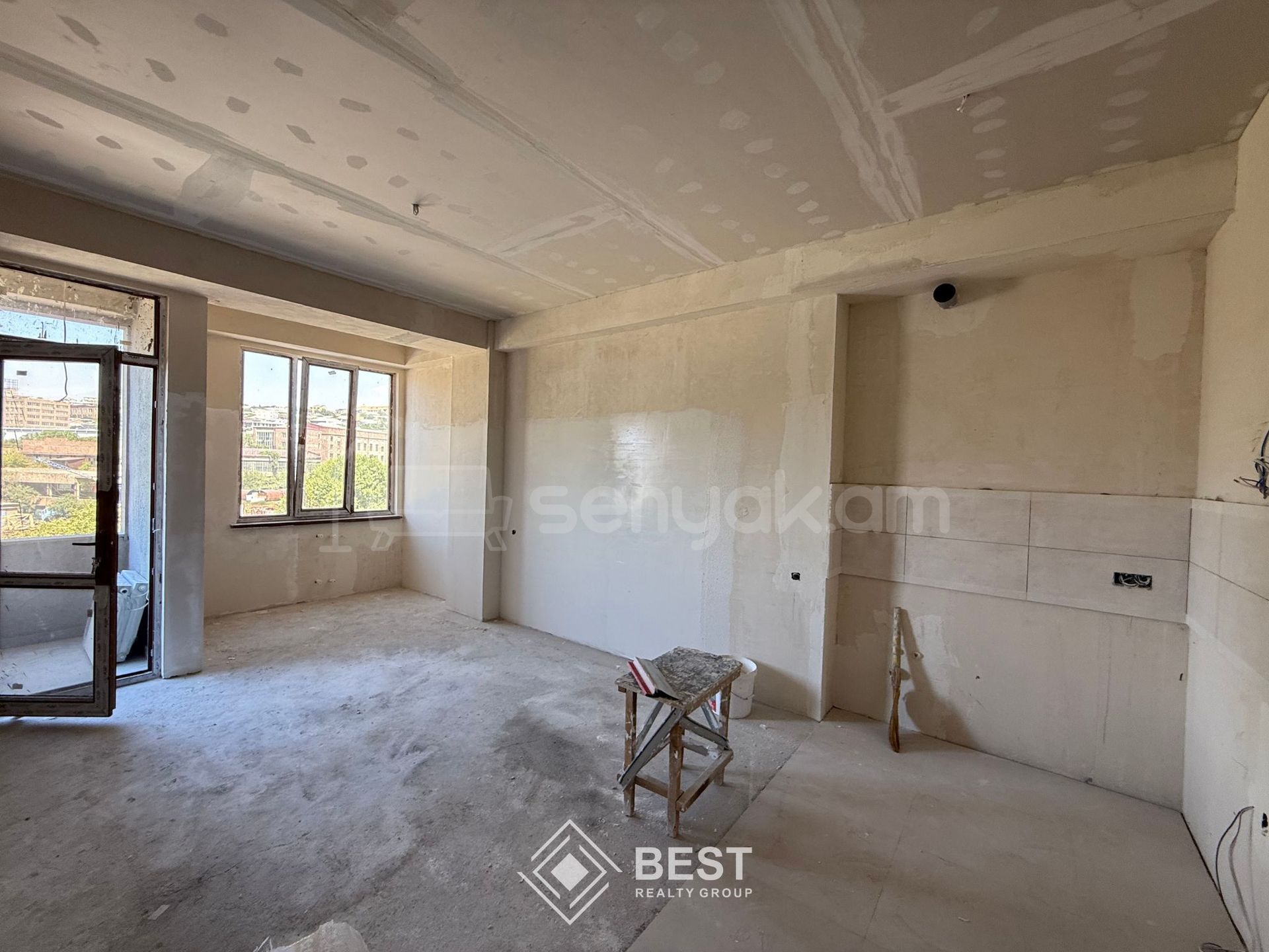 3 Սենյականոց Բնակարան Նորակառույցում, 74քմ, 5/8 հարկ, Զրոյական Վիճակում