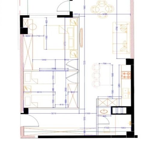 3 Սենյականոց Բնակարան Նորակառույցում, 71քմ, 10/14 հարկ, Զրոյական Վիճակում
