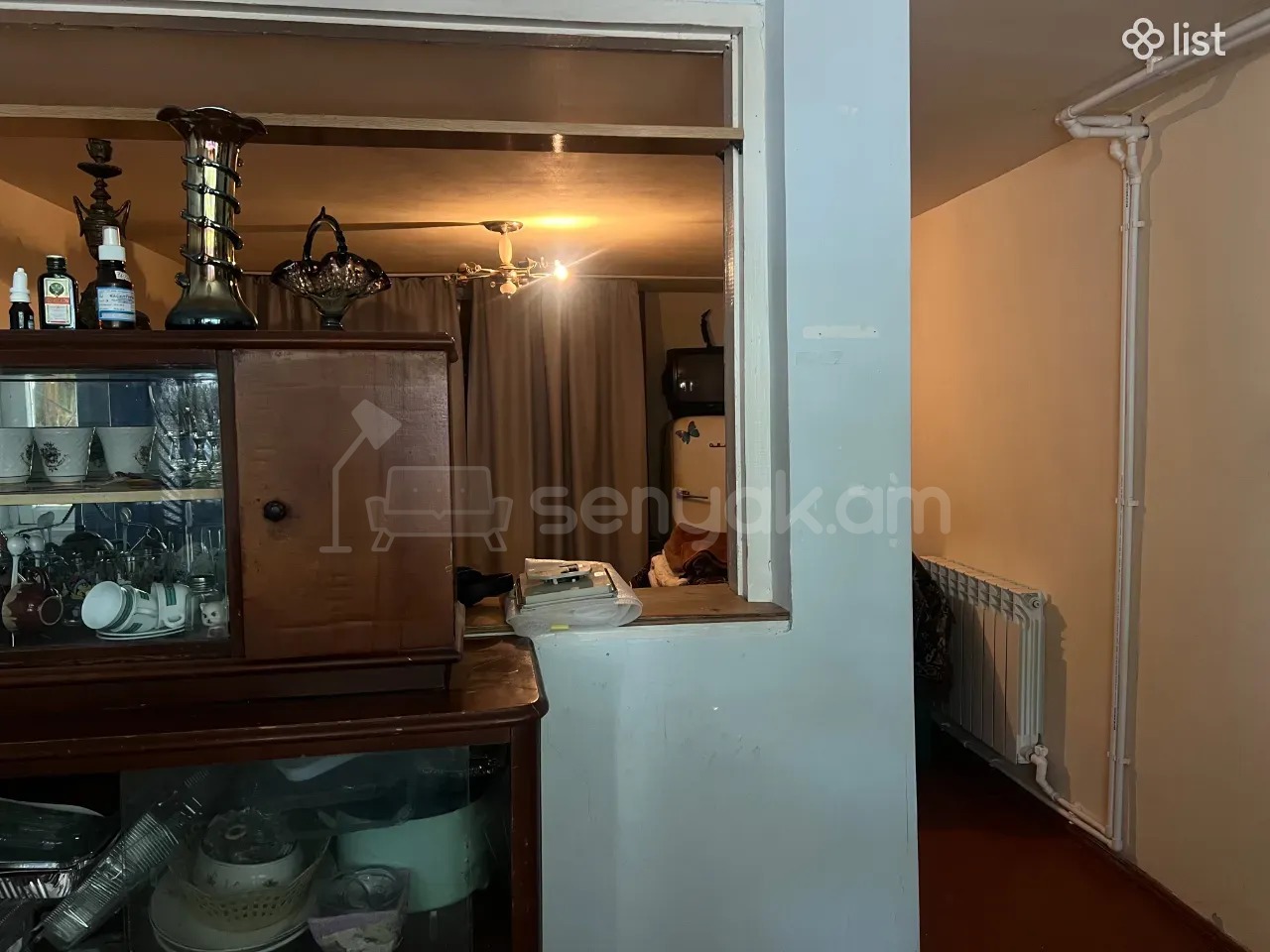 1 Սենյականոց Բնակարան Քարե Շենքում, 30քմ, 1/1 հարկ, Կոսմետիկ Վերանորոգված, Կահավորված