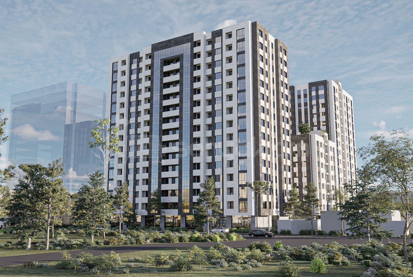 3 Սենյականոց Բնակարան Նորակառույցում, 77քմ, 2/15 հարկ, Զրոյական Վիճակում