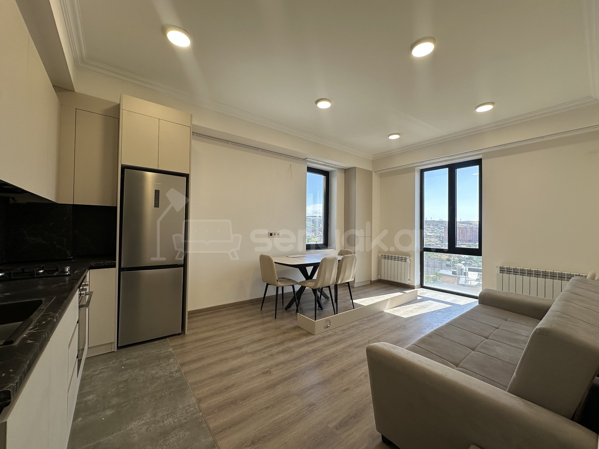 2 Սենյականոց Բնակարան Նորակառույցում, 52քմ, 5/15 հարկ, Դիզայներական Վերանորոգված, Կահավորված, Արևկող