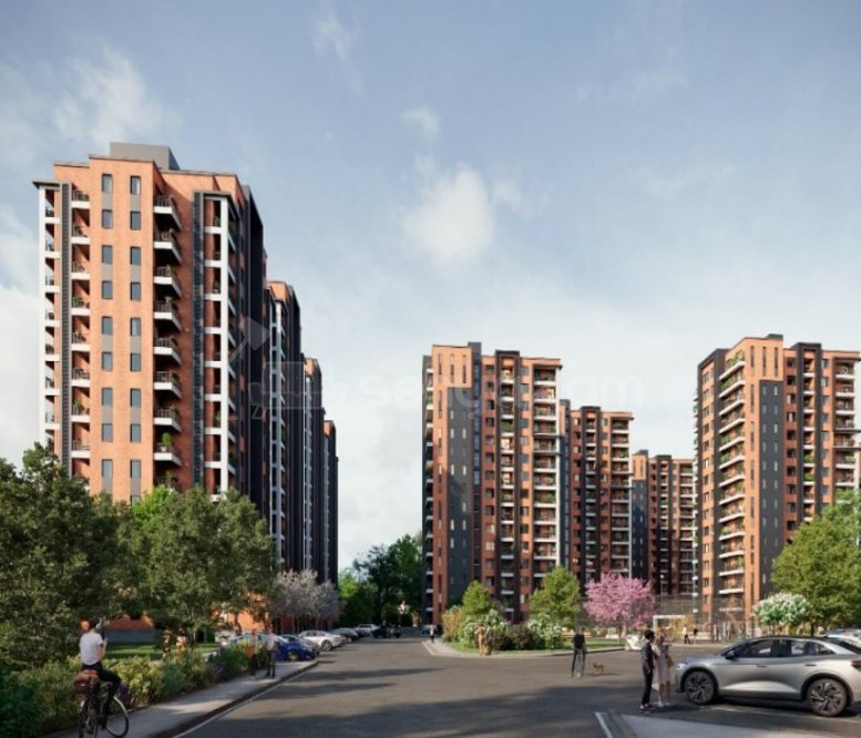 2 Սենյականոց Բնակարան Նորակառույցում, 63քմ, 6/15 հարկ, Զրոյական Վիճակում