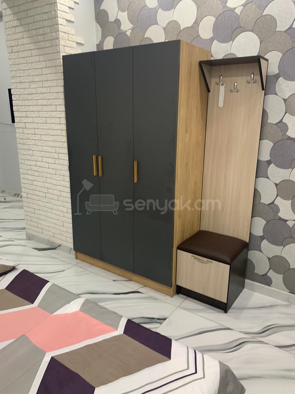 2 Սենյականոց Բնակարան Նորակառույցում, 35քմ, 1/5 հարկ, Դիզայներական Վերանորոգված