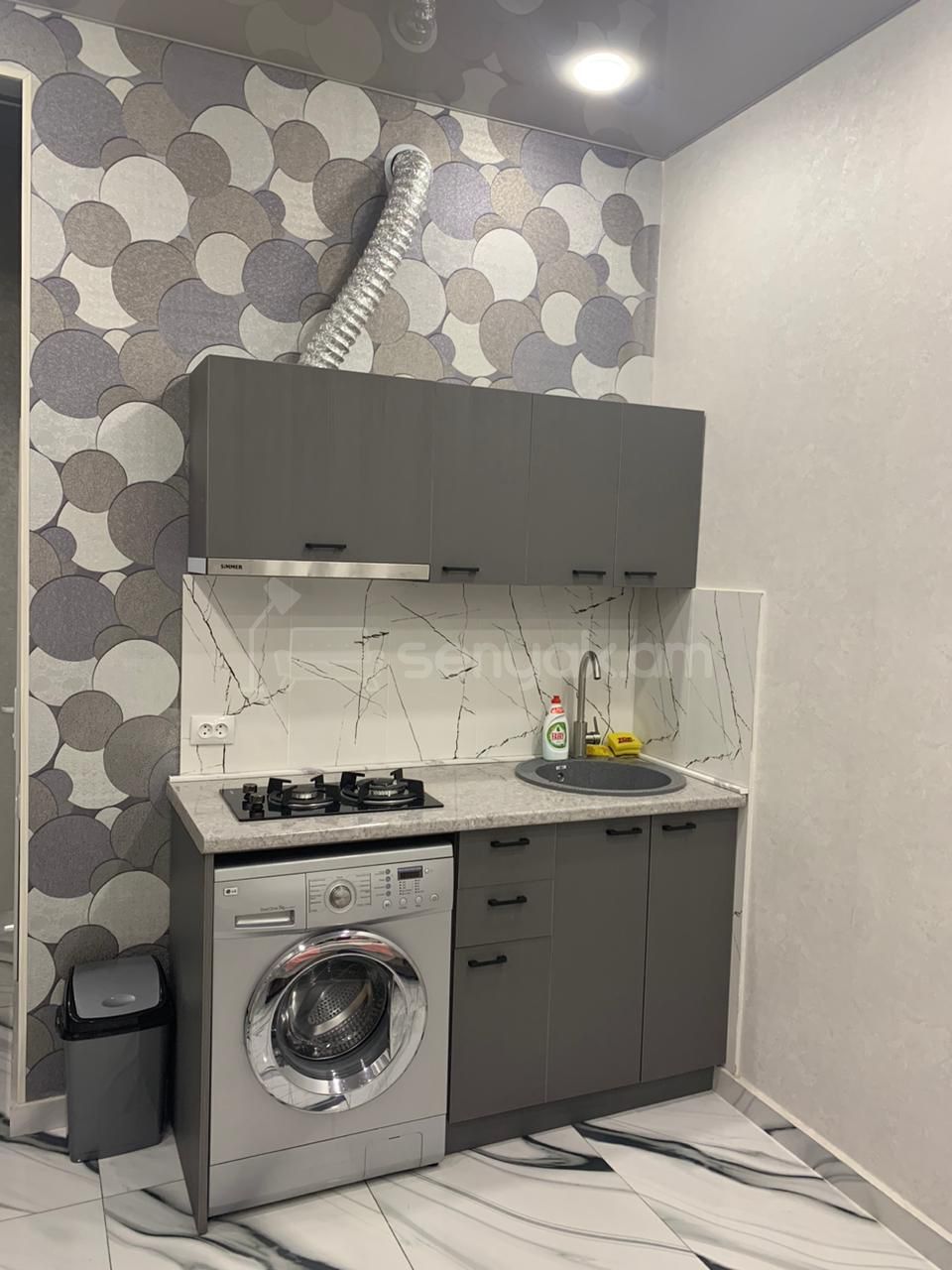 2 Սենյականոց Բնակարան Նորակառույցում, 35քմ, 1/5 հարկ, Դիզայներական Վերանորոգված