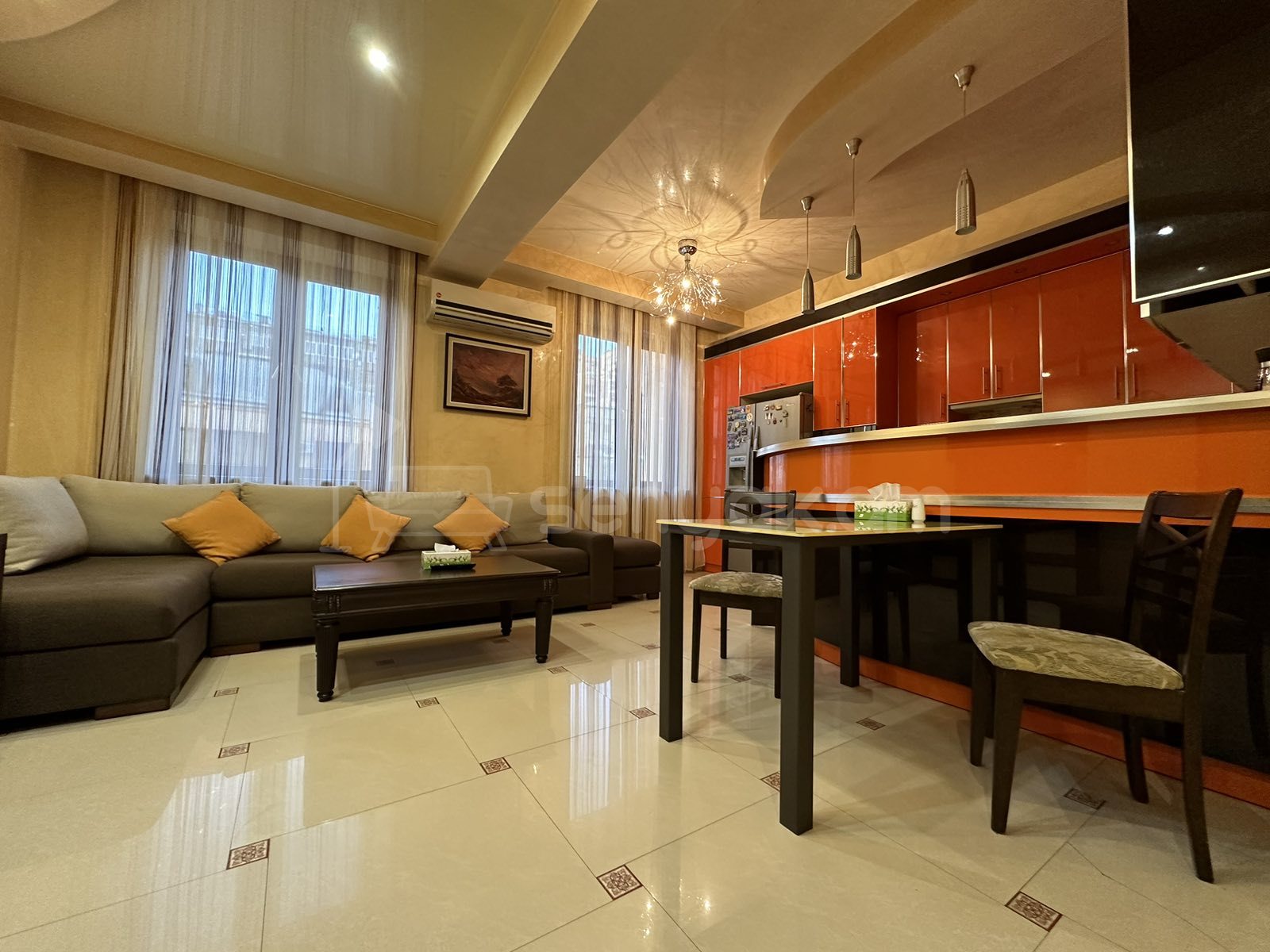 4 Սենյականոց Բնակարան Նորակառույցում, 124քմ, 3/8 հարկ, Կապիտալ Վերանորոգված, Կահավորված, Արևկող